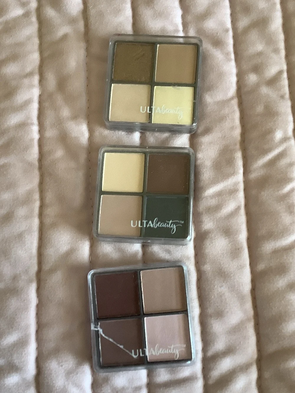 Ulta Beauty Neutral Eyeshadow Quads — Cream, Beige, Tan, Brown
